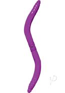 Bendable Double Vibe Vibrating Dildo - Purple